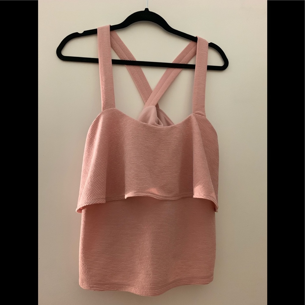 Madewell Texture & Thread Tiered Tank Top